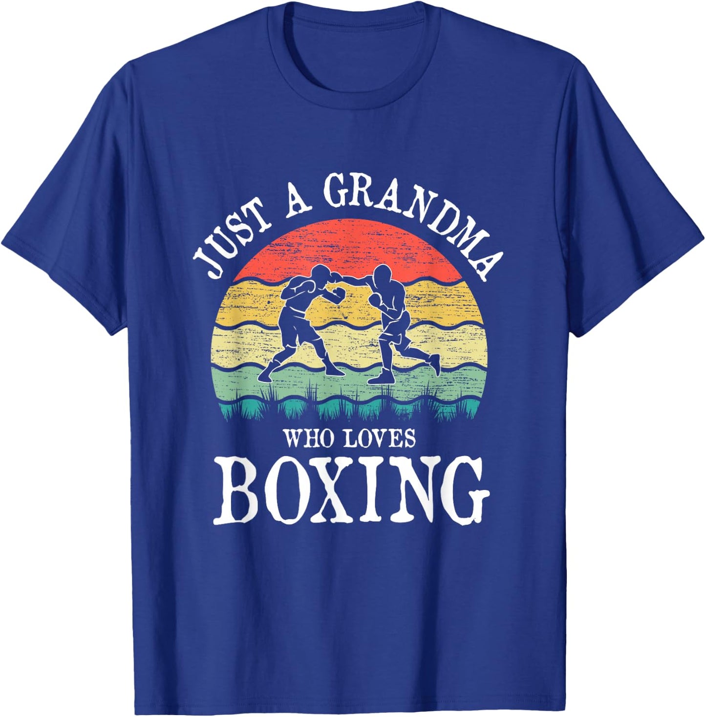 Just A Grandma Who Loves Boxing T-Shirt - T-Shirt | Royal