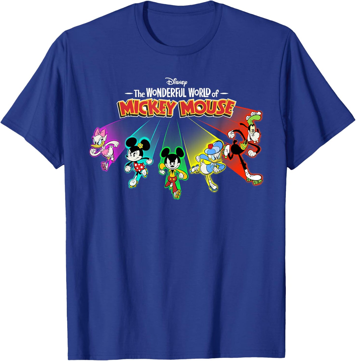 Disney The Wonderful World of Mickey Mouse Roller Skating T-Shirt - T-Shirt | Royal