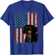 Dachshund American Flag Patriotic Dachshund Owner Gift T-Shirt - T-Shirt | Royal