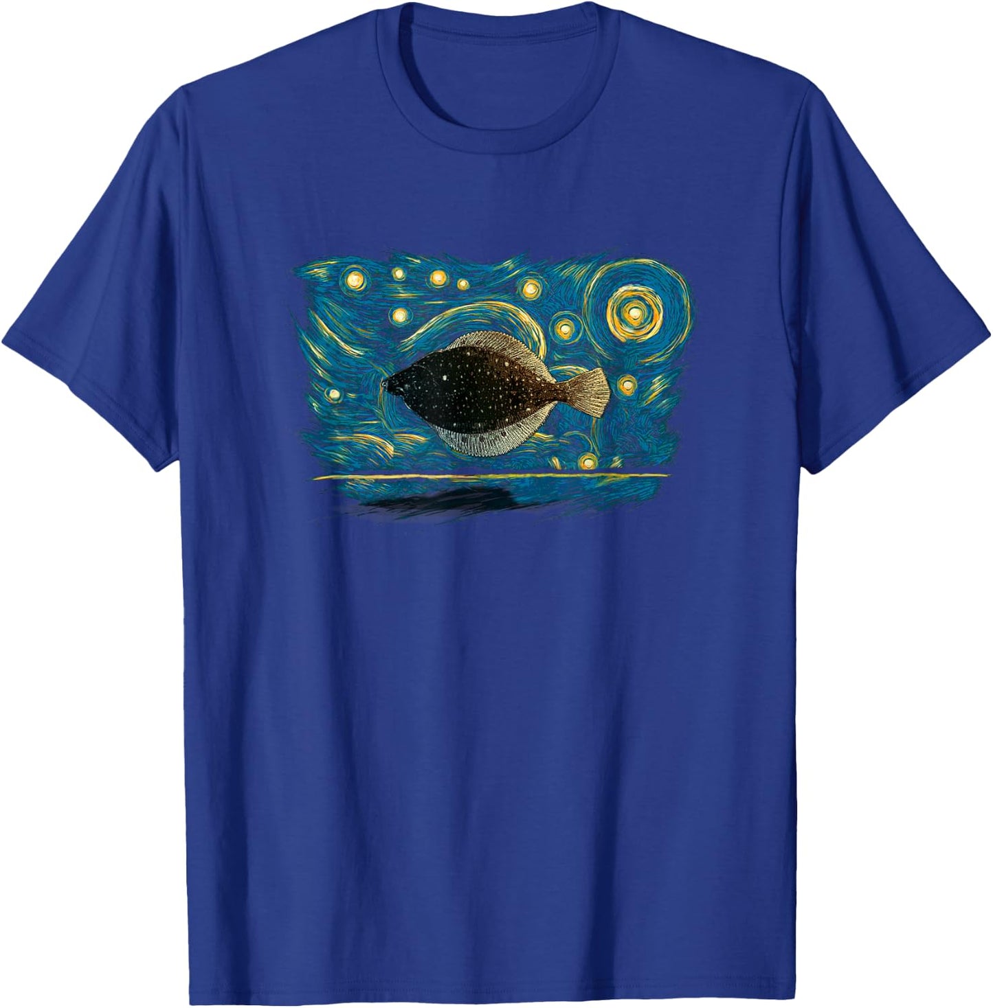 Retro Vintage Style Flounder T-Shirt - T-Shirt | Royal