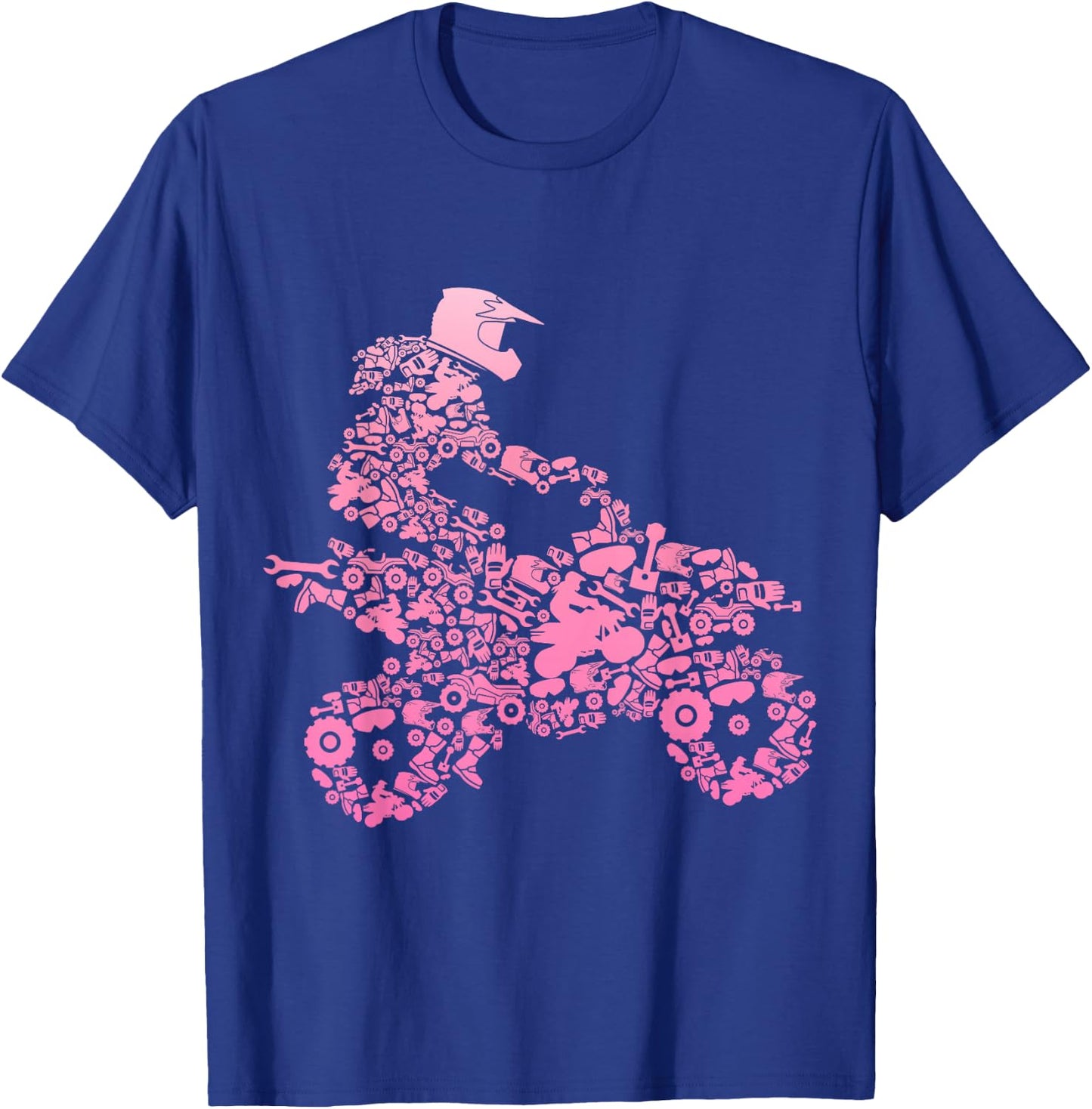 ATV Girl Quad Bike 4 Wheeler Funny Quad Girls T-Shirt - T-Shirt | Royal