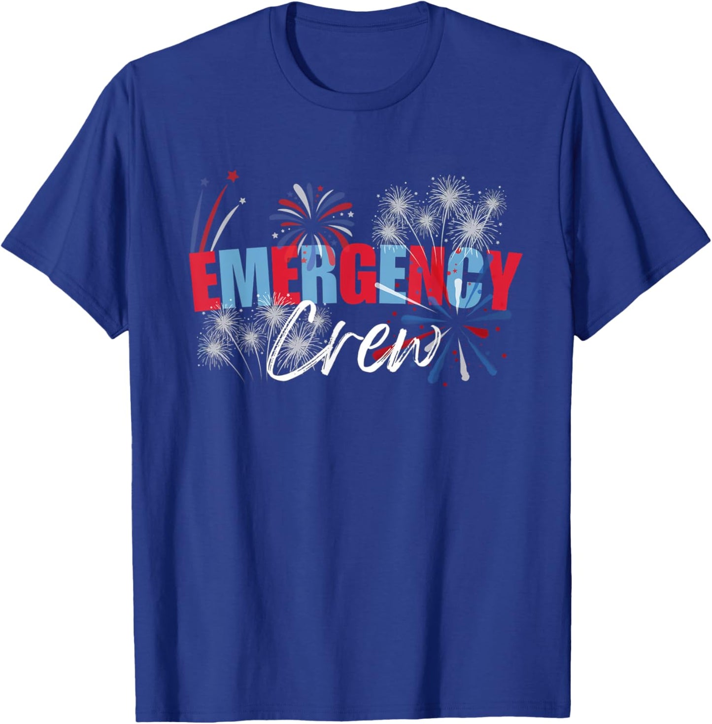 Emergency Department 4th Of July Fireworks ER Nurse ER Tech T-Shirt - T-Shirt | Royal