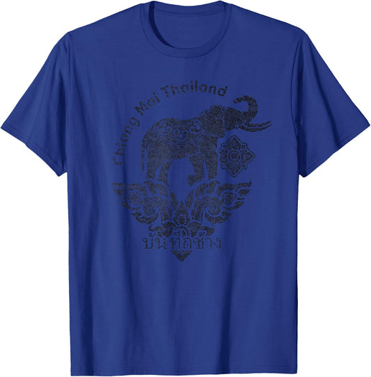 Chiang Mai Thailand Elephant Thai Travel T-Shirt - T-Shirt | Royal