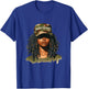 Melanin Unbothered Black Woman Locs Camo Black History Month T-Shirt - T-Shirt | Royal