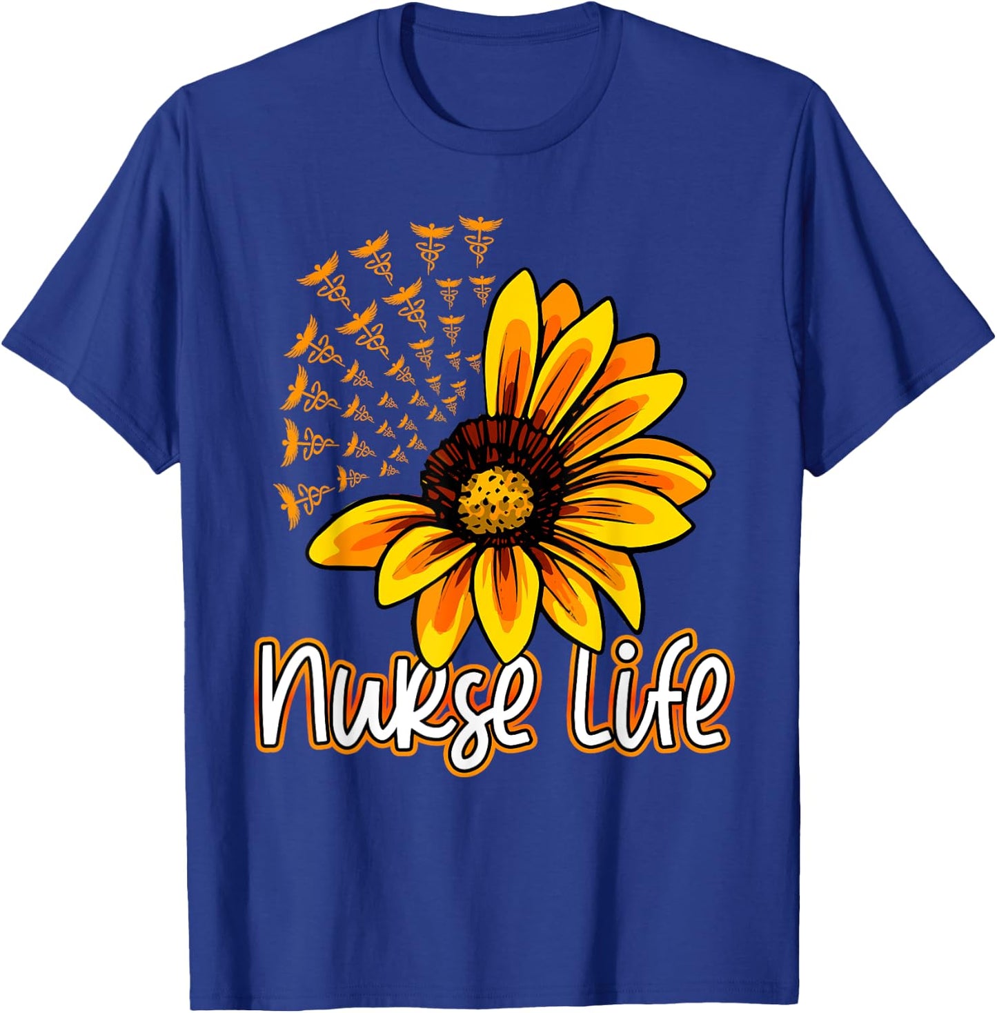 Nurse Life Outfit Nurse Logo Nursing Clinical RN LPN T-Shirt - T-Shirt | Royal
