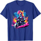 Biker Unicorn Riding Motorcycle T-Shirt - T-Shirt | Royal