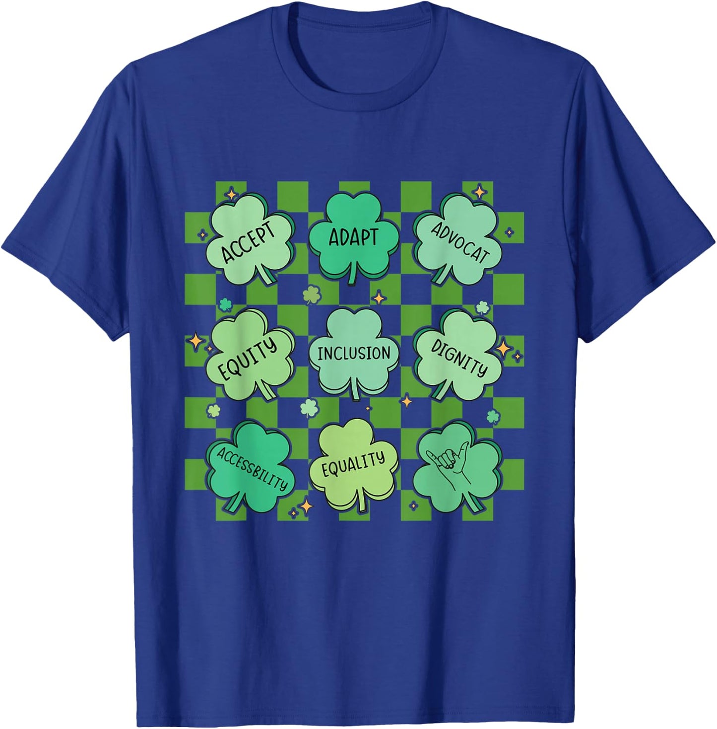 Special Education Teacher St. Patricks Day Irish Shamrocks T-Shirt - T-Shirt | Royal