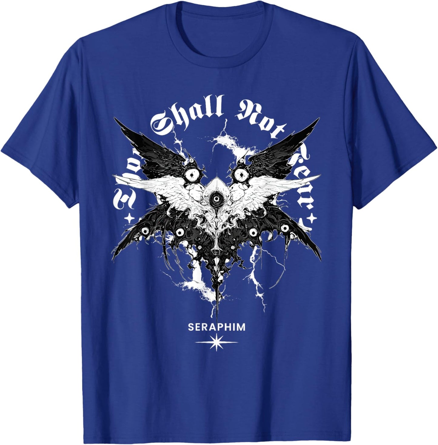 Gothic Seraphim Dark Aesthetic Biblical Angel T-Shirt - T-Shirt | Royal