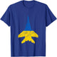 Ukraine MiG-29 Jet Fighter Airplane Vintage Flag Design T-Shirt - T-Shirt | Royal
