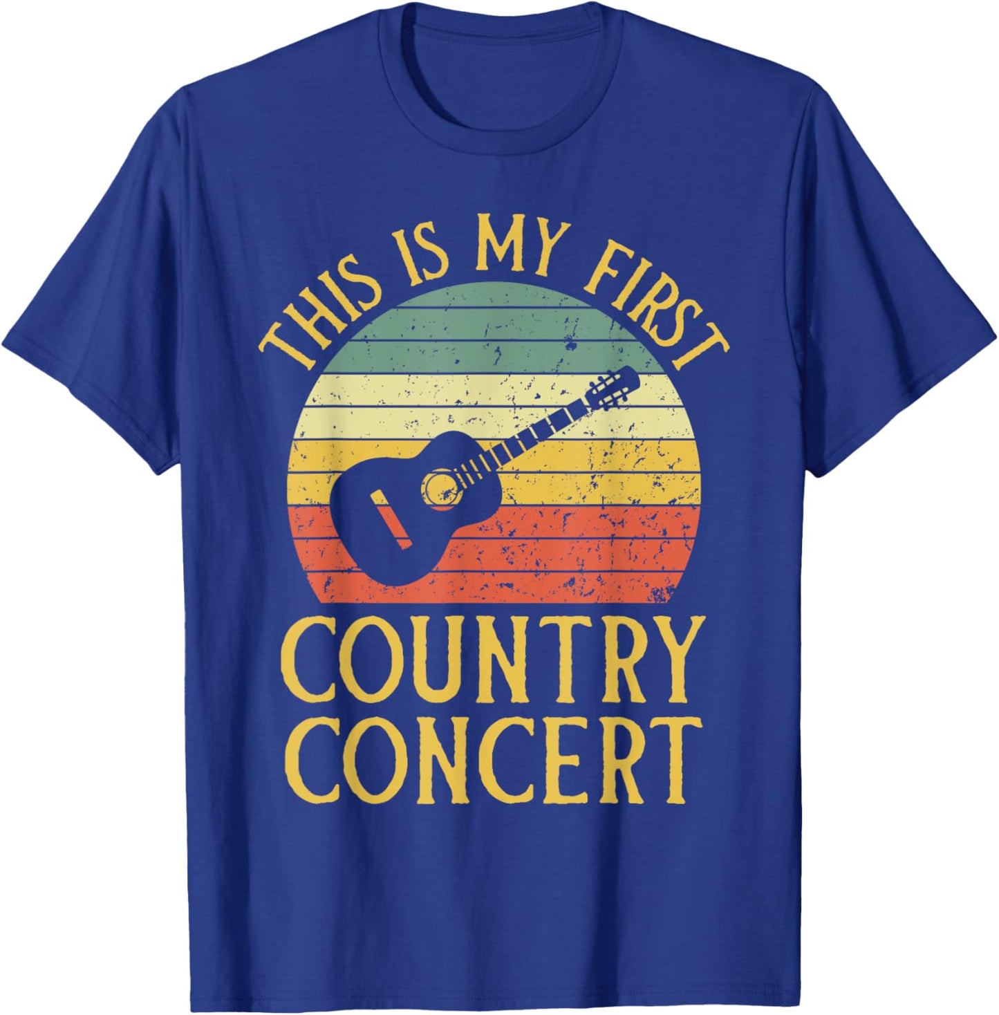 My First Country Concert Vintage 1st Country Music Concert T-Shirt - T-Shirt | Royal