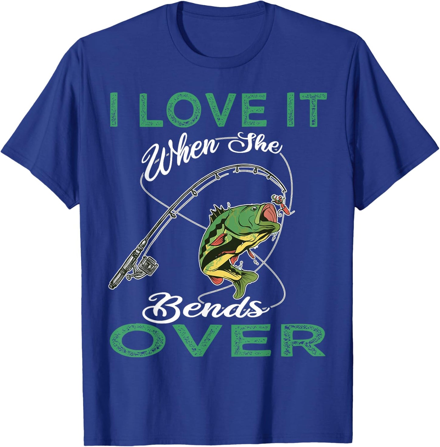 Funny saying fisherman fishing Fish fishing rod T-Shirt - T-Shirt | Royal