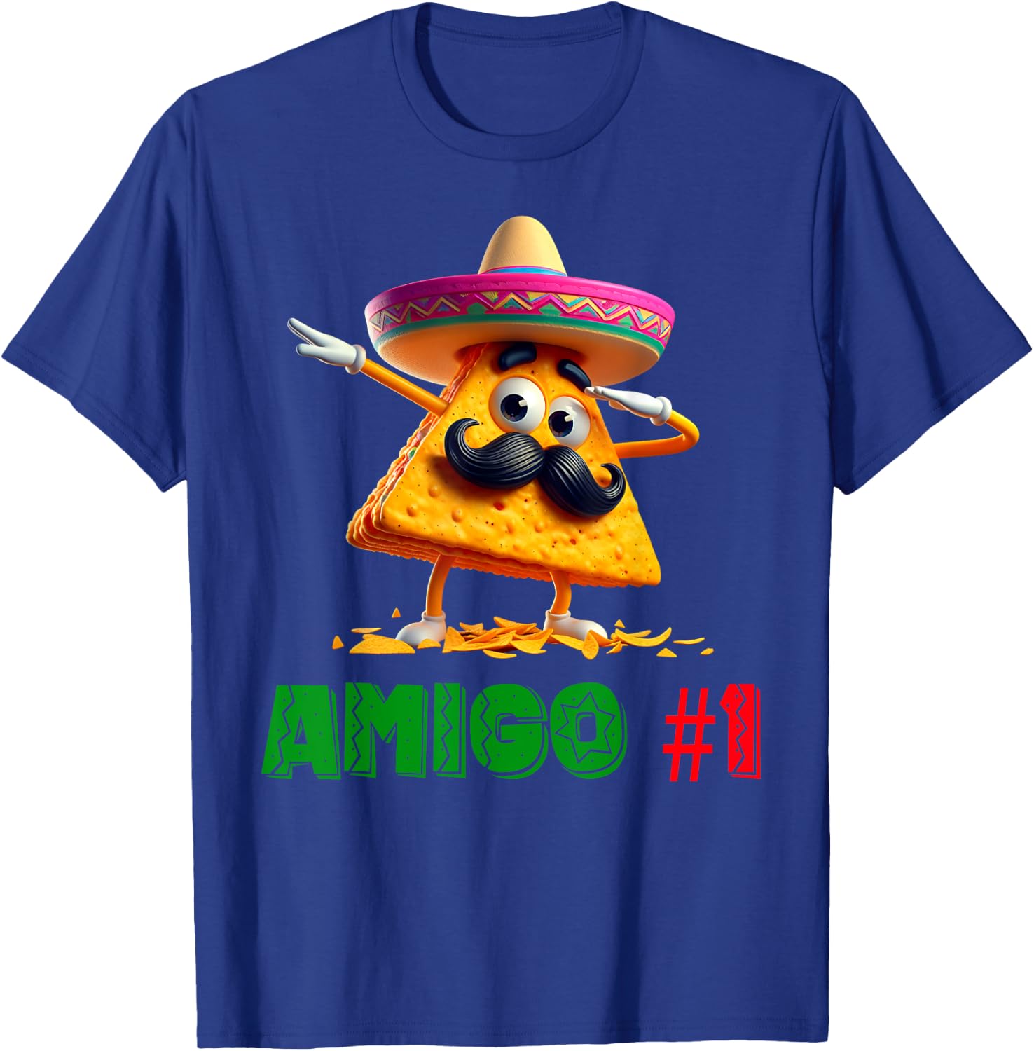 The 3 Three Amigos Cinco De Mayo Amigo #1 Group Matching T-Shirt - T-Shirt | Royal
