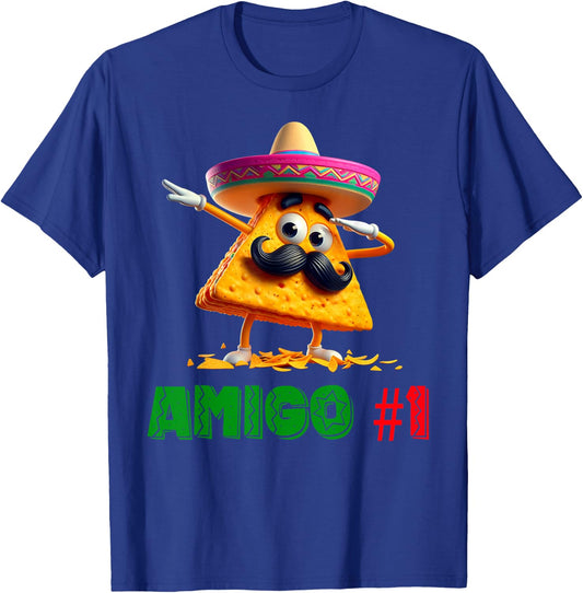 The 3 Three Amigos Cinco De Mayo Amigo #1 Group Matching T-Shirt - T-Shirt | Royal