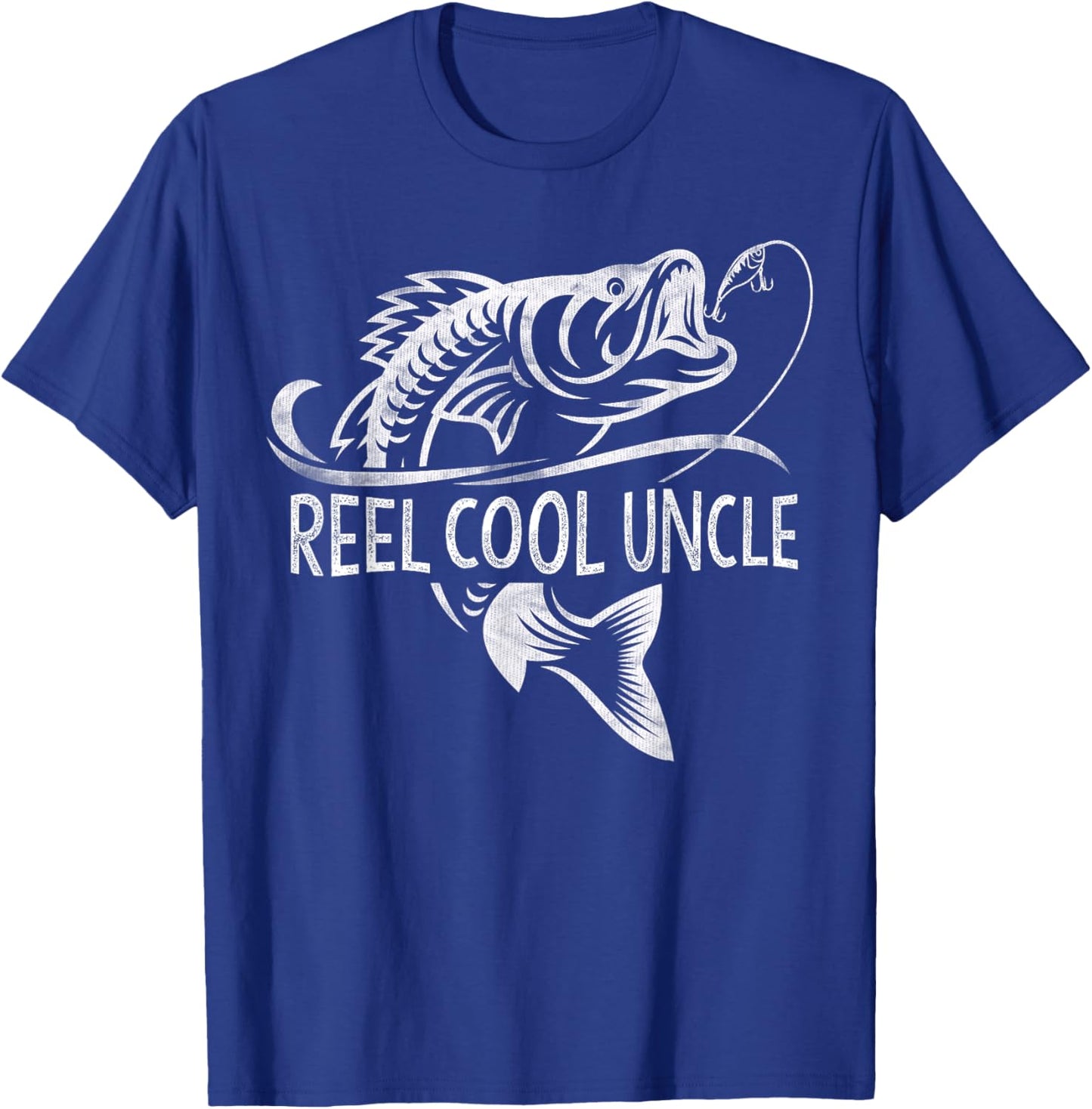 Reel Cool Uncle Fishing Gifts Uncle Father's Day T-Shirt - T-Shirt | Royal