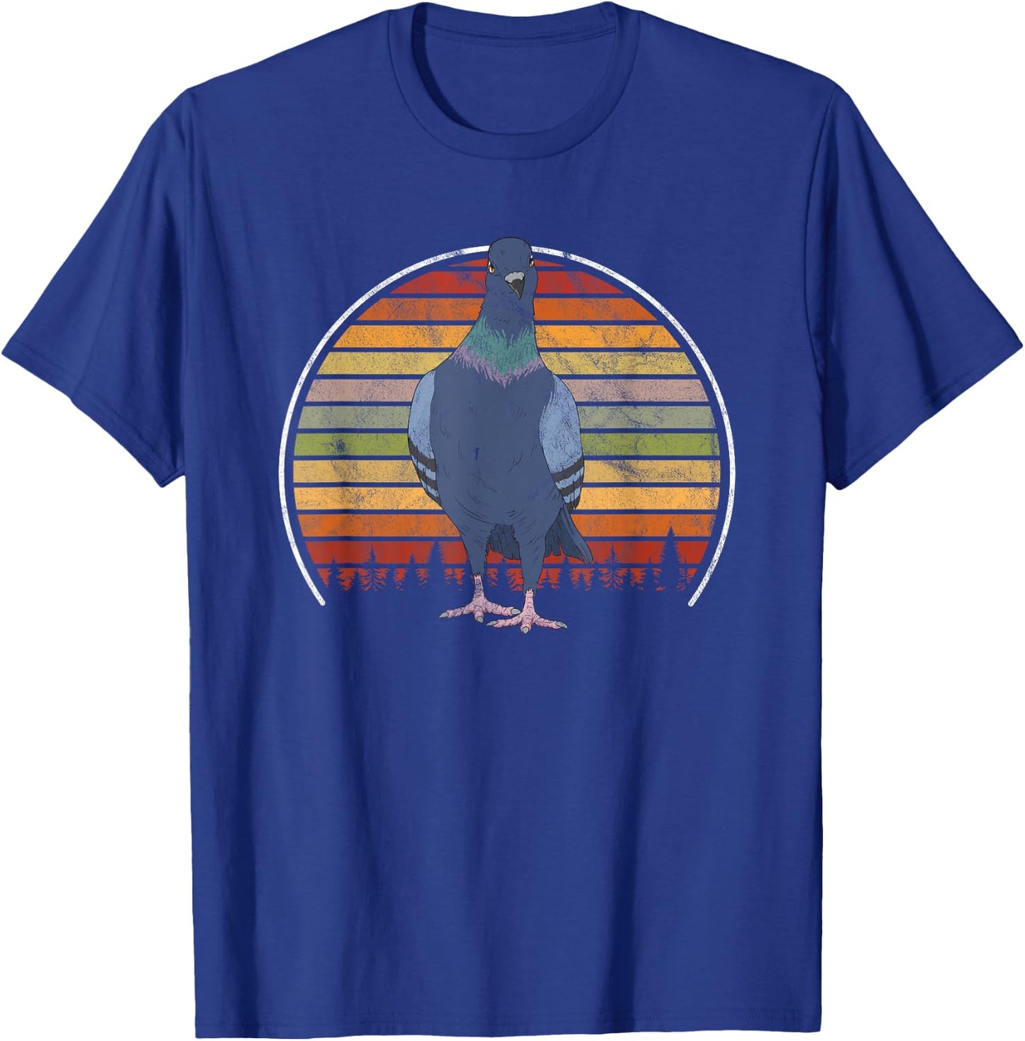 Vintage Pigeons Retro Pigeon T-Shirt - T-Shirt | Royal