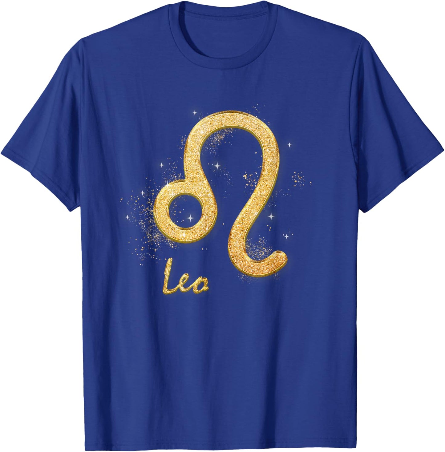 Leo Golden Sign Zodiac July August Birthday T-Shirt - T-Shirt | Royal