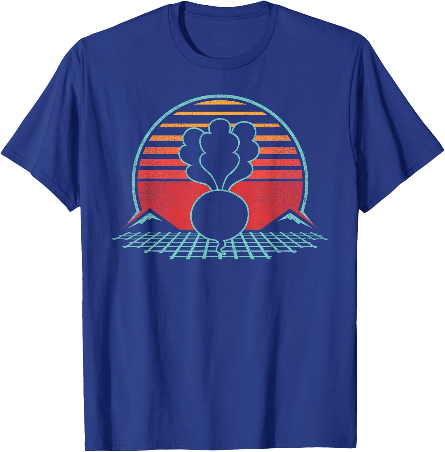 Radish Retro Vintage 80s Style Gift T-Shirt - T-Shirt | Royal