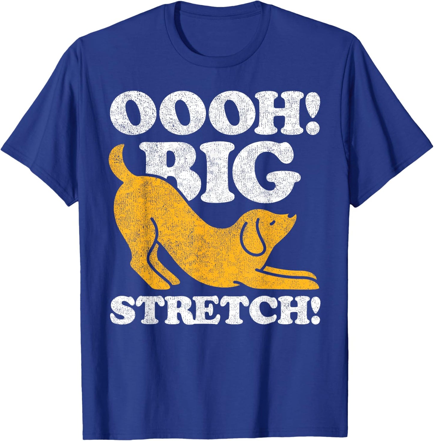 Dog Graphic Oooh Big Stretch T-Shirt - T-Shirt | Royal