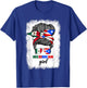 Mexirican Girl Mix Half Mexican And Puerto Rican Rico Flag T-Shirt - T-Shirt | Royal