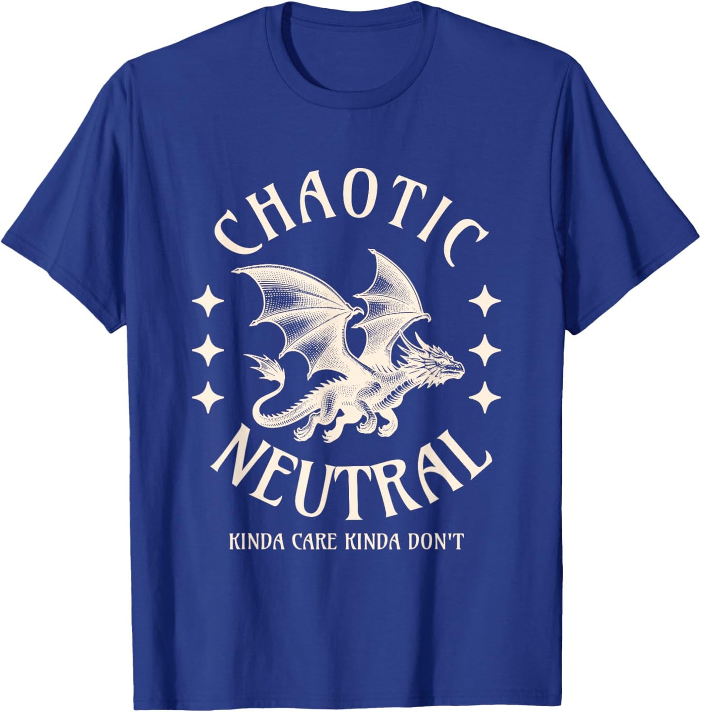 Chaotic Neutral Alignment Funny Roleplaying Character T-Shirt - T-Shirt | Royal