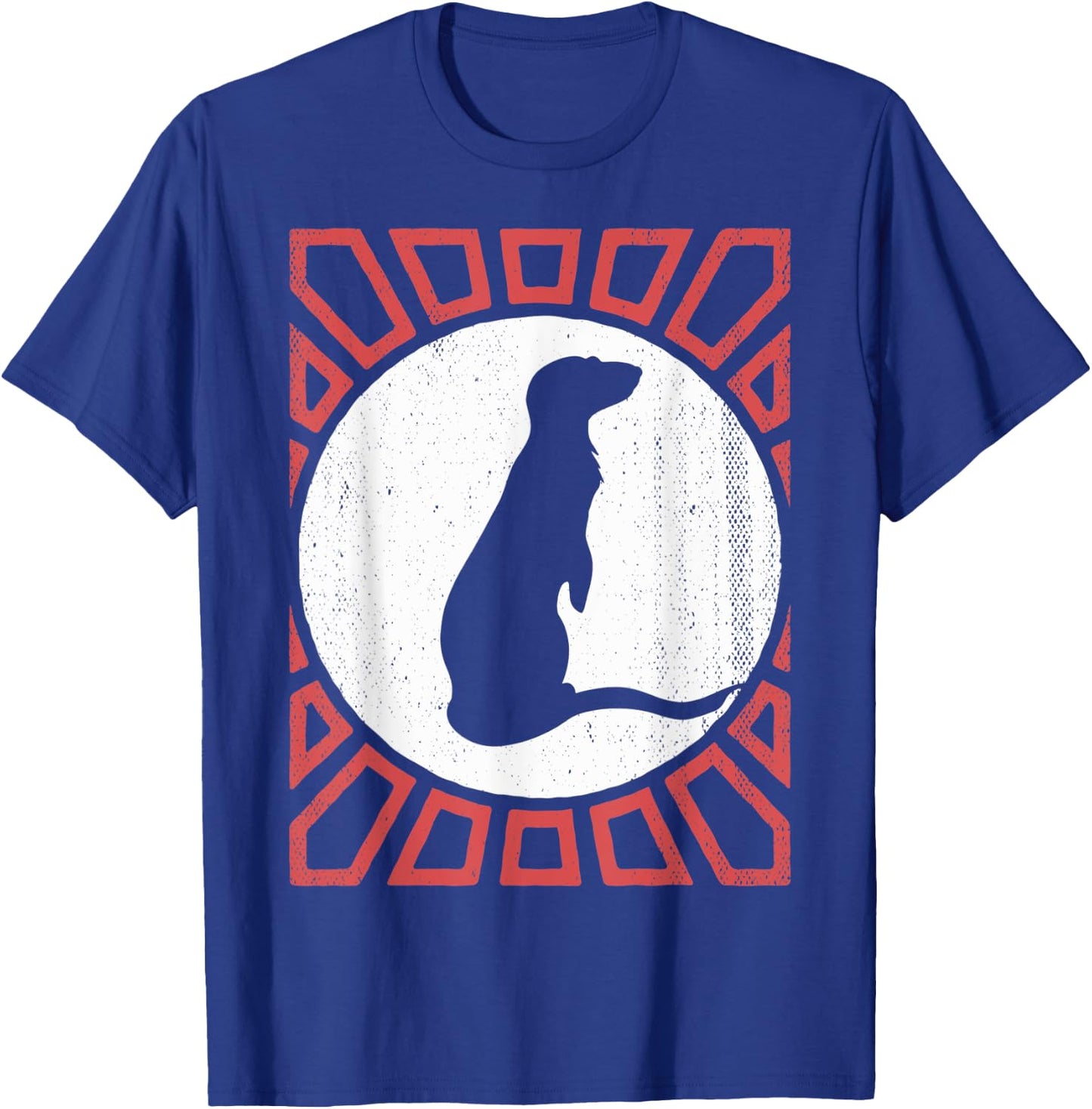 Mongoose Lover Vintage Retro Style Animal T-Shirt - T-Shirt | Royal