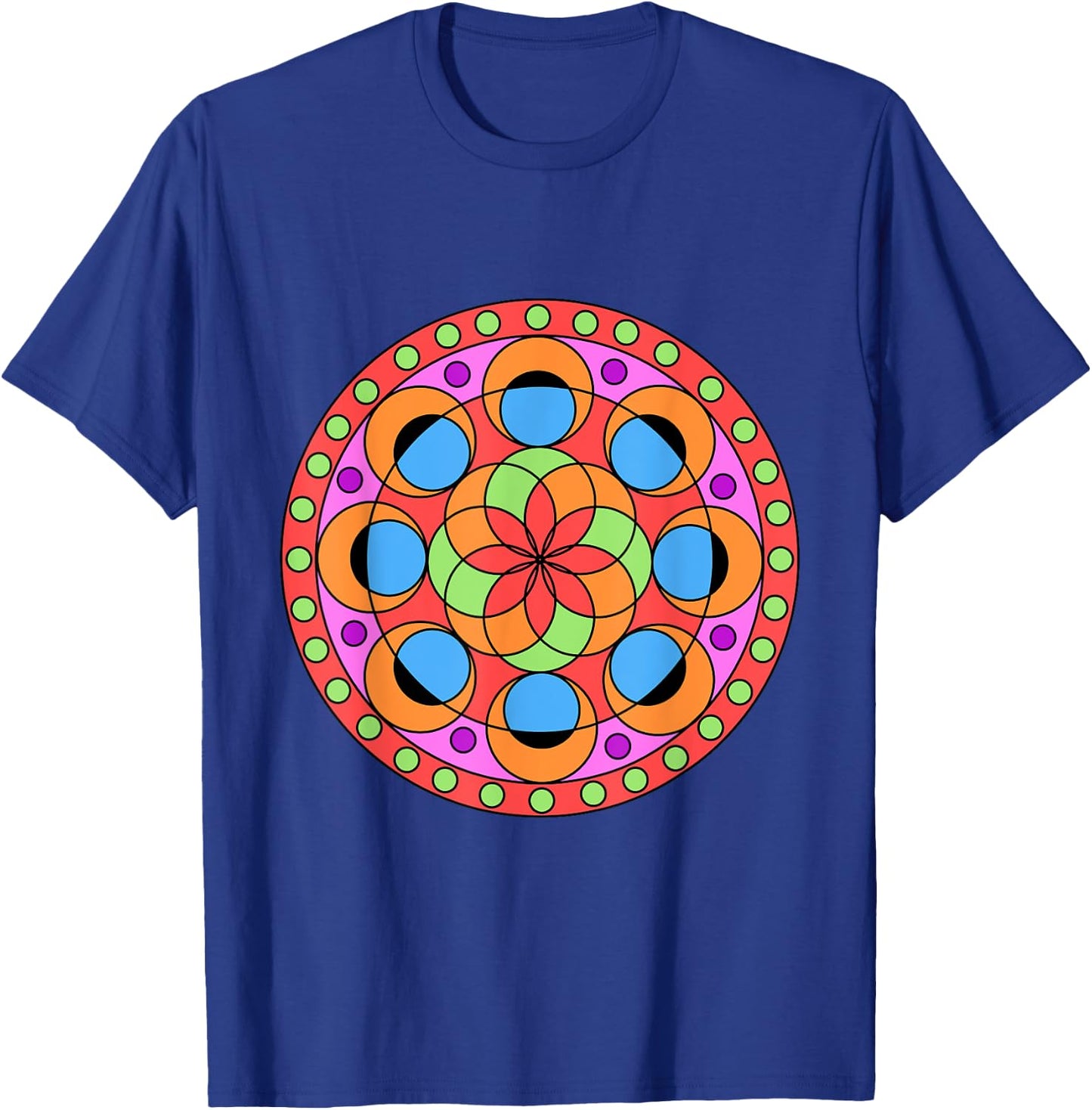 Kaleidoscope Mandala T-Shirt - T-Shirt | Royal
