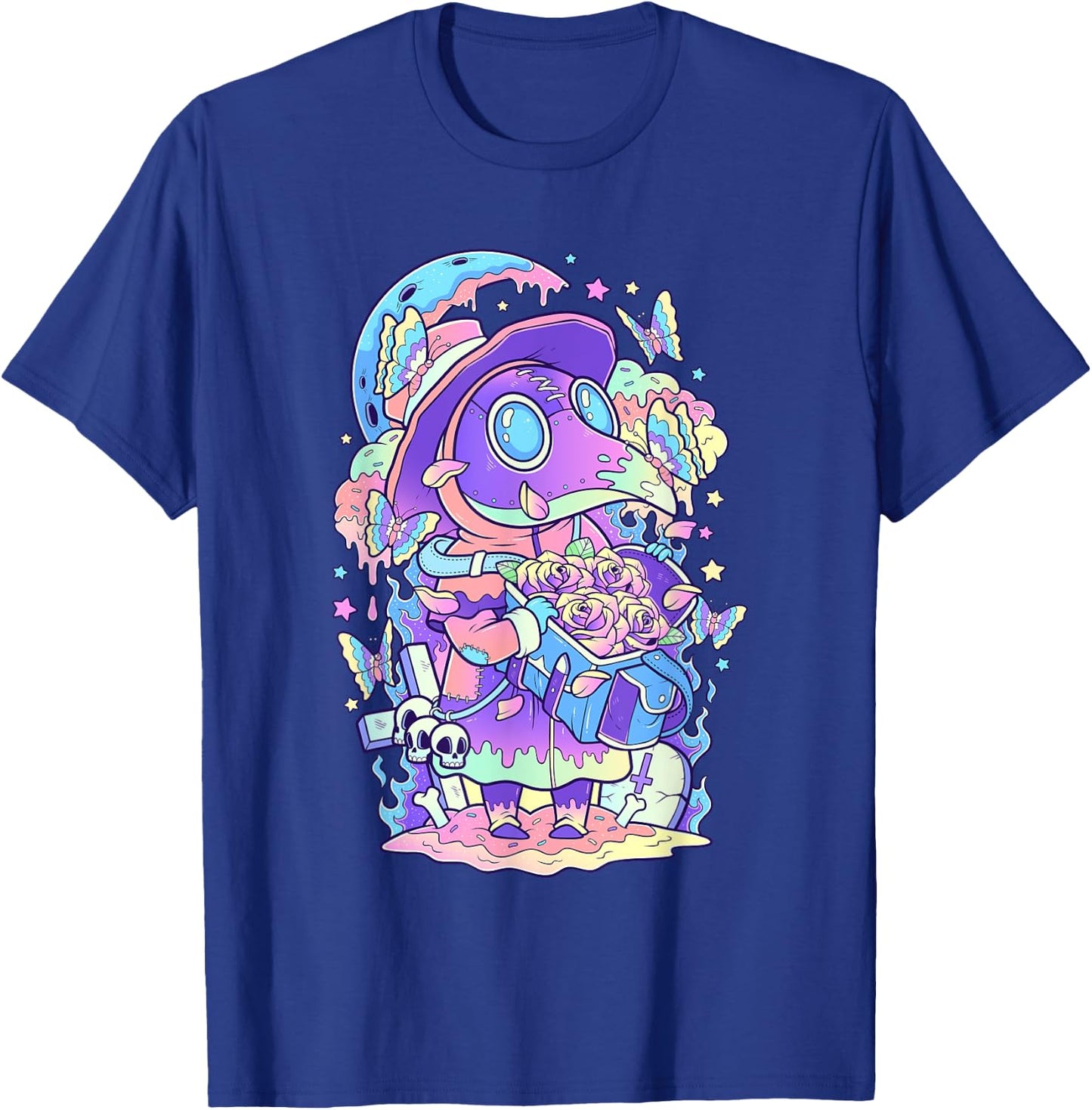 Kawaii Pastel Goth Cute and Scary Plague Doctor T-Shirt - T-Shirt | Royal