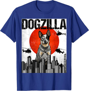 Funny Vintage Japanese Dogzilla Australian Cattle Dog Women T-Shirt - T-Shirt | Royal