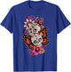 Sugar Skull Butterfly Flowers Day Of The Dead Men Women T-Shirt - T-Shirt | Royal