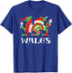 Tie-Dye Flag of Wales CYMRU Welsh Dragon T-Shirt - T-Shirt | Royal