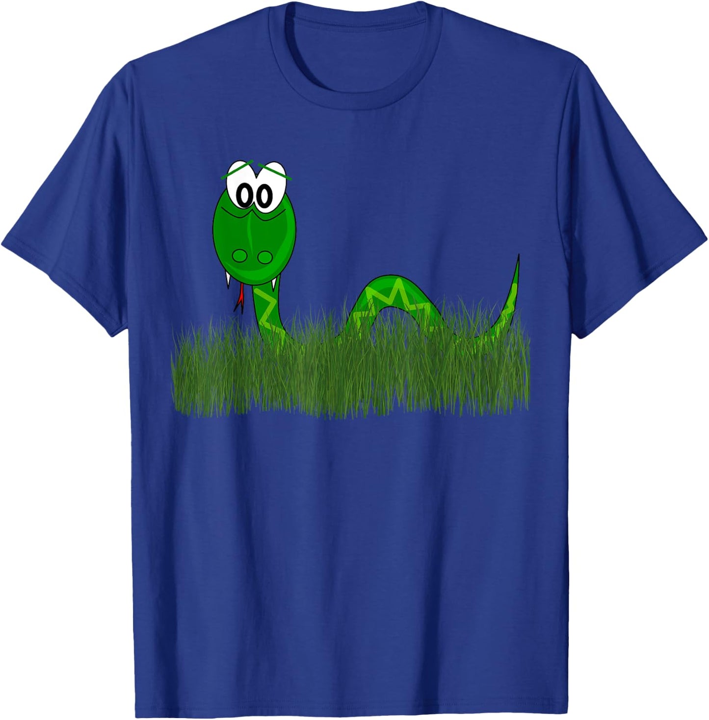 Cute Snake In The Grass T-Shirt - T-Shirt | Royal