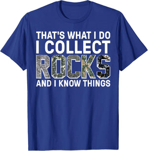 Funny Rock Collecting Gift Rockhound Men Women Geology Lover T-Shirt - T-Shirt | Royal