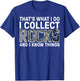 Funny Rock Collecting Gift Rockhound Men Women Geology Lover T-Shirt - T-Shirt | Royal
