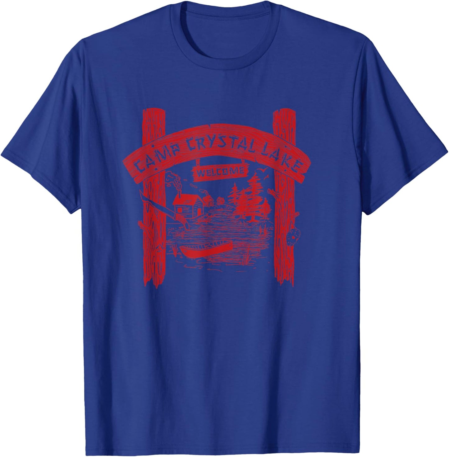 Camp Crystal Lake T-Shirt - T-Shirt | Royal