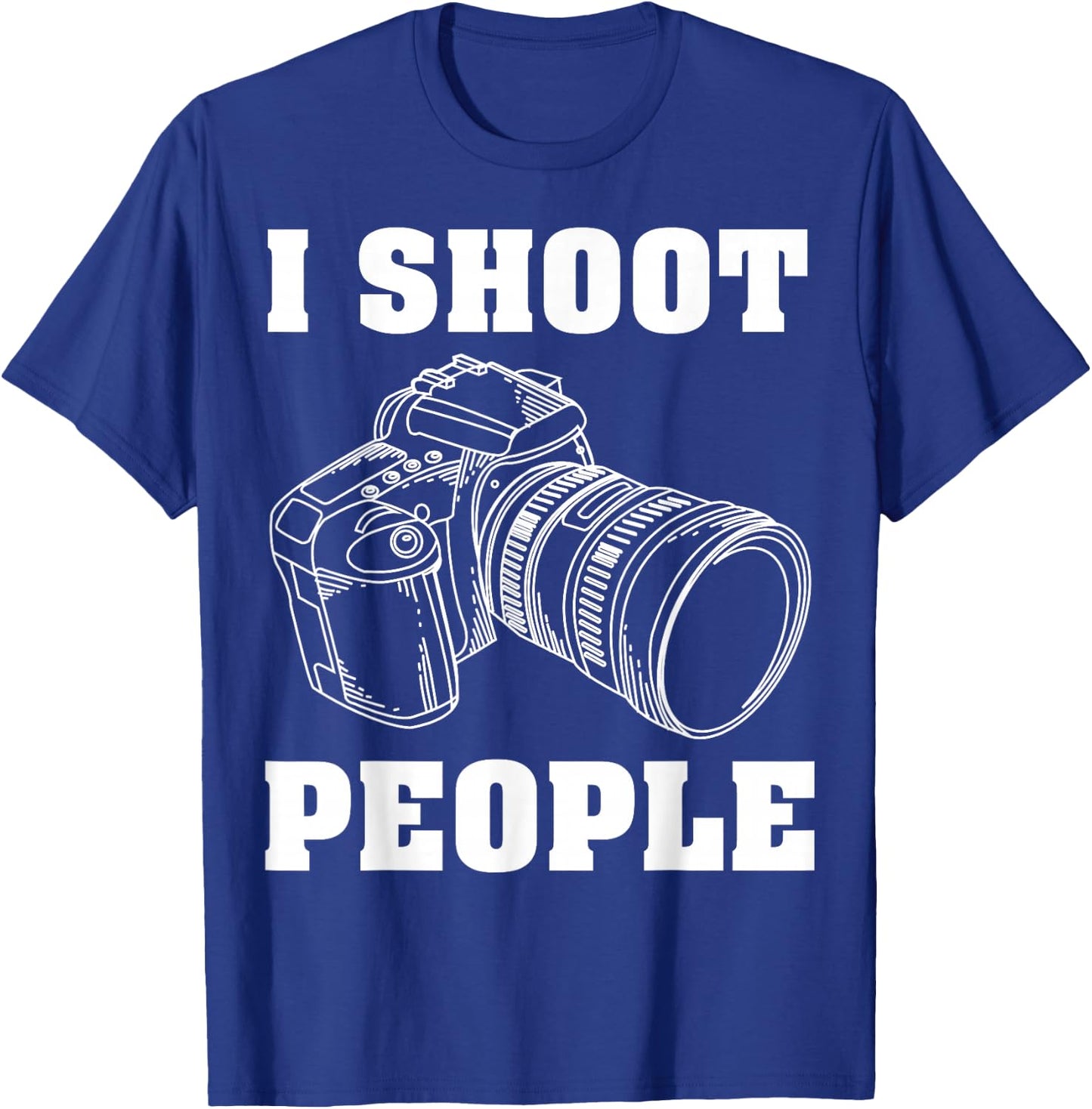 I Shoot People | Cute I Love Photography T-Shirt - T-Shirt | Royal
