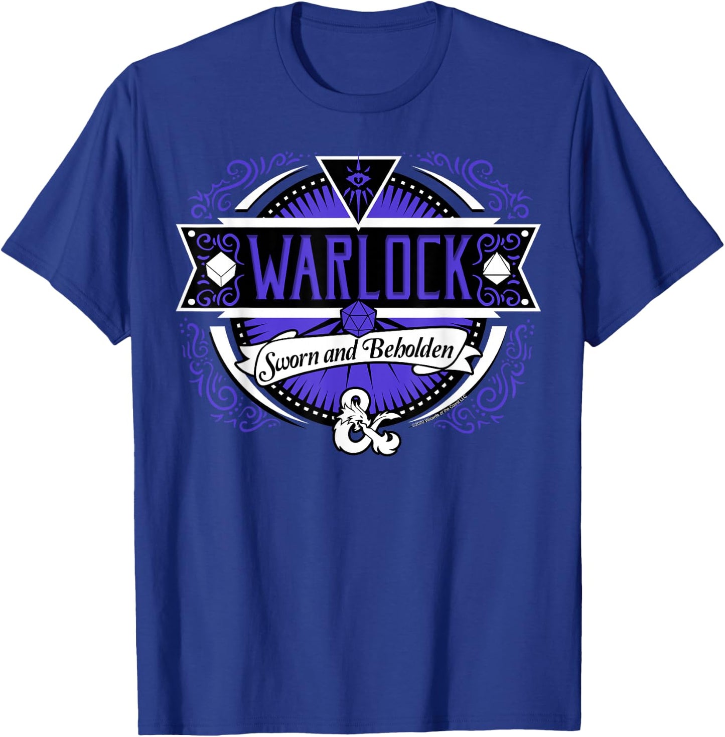 Dungeons & Dragons Warlock Sworn and Beholden Logo T-Shirt - T-Shirt | Royal