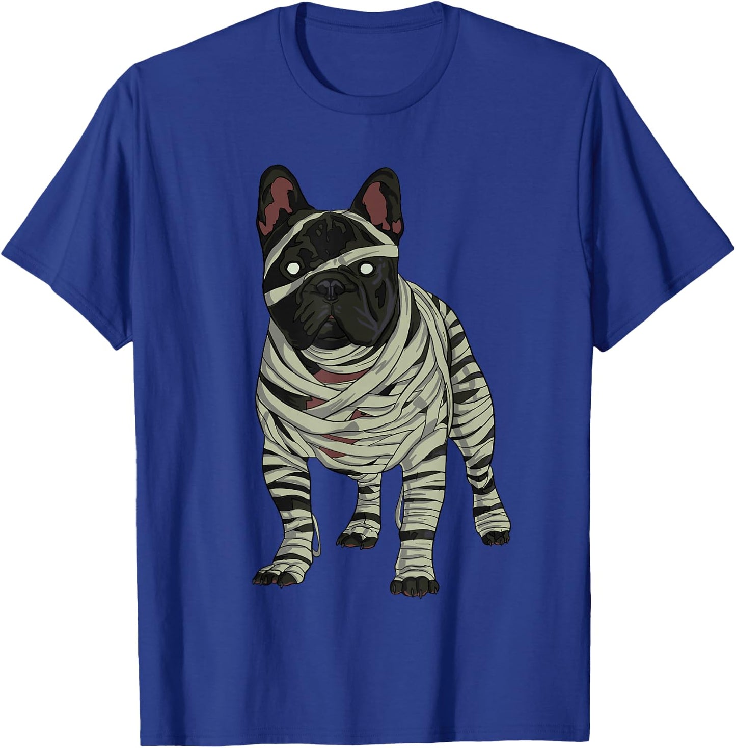 French Bulldog Dog Mummy Halloween Costume Dog Lovers T-Shirt - T-Shirt | Royal