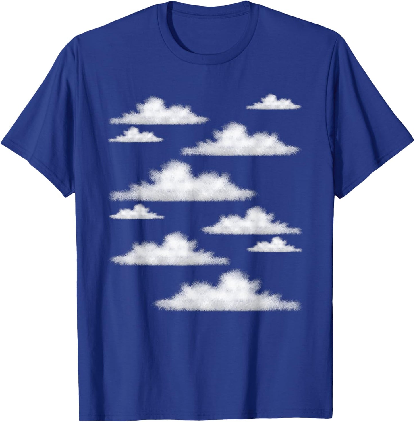 Blue Sky Clouds Cool Atmosphere Pastel Color Art Lover Gift T-Shirt - T-Shirt | Royal