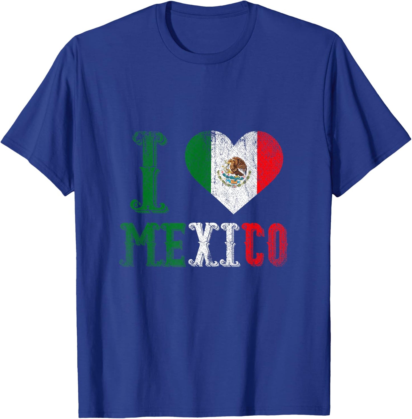 I Love Mexico T-Shirt - T-Shirt | Royal