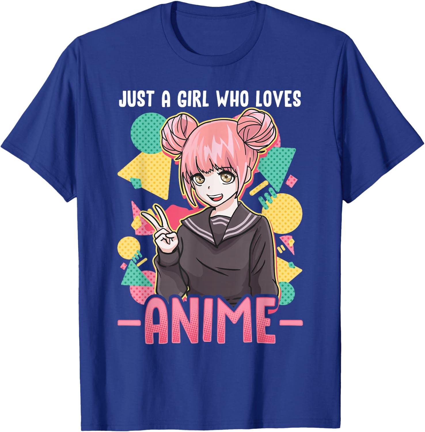 Anime Shirts for Girls Women Just A Girl Who Loves Anime T-Shirt - T-Shirt | Royal