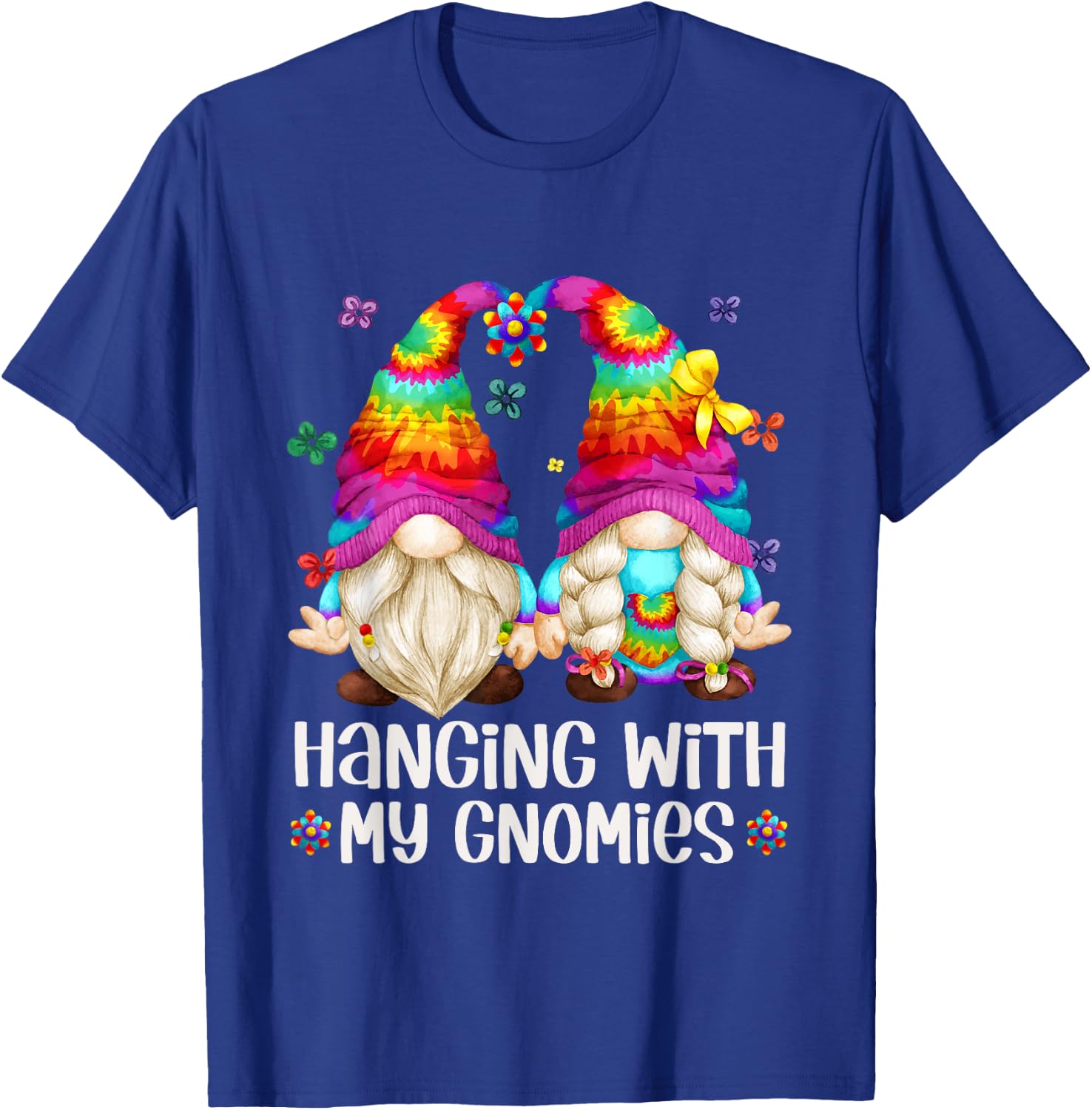 Hippie Gnome For Summer Vacation For Hanging With My Gnomies T-Shirt - T-Shirt | Royal