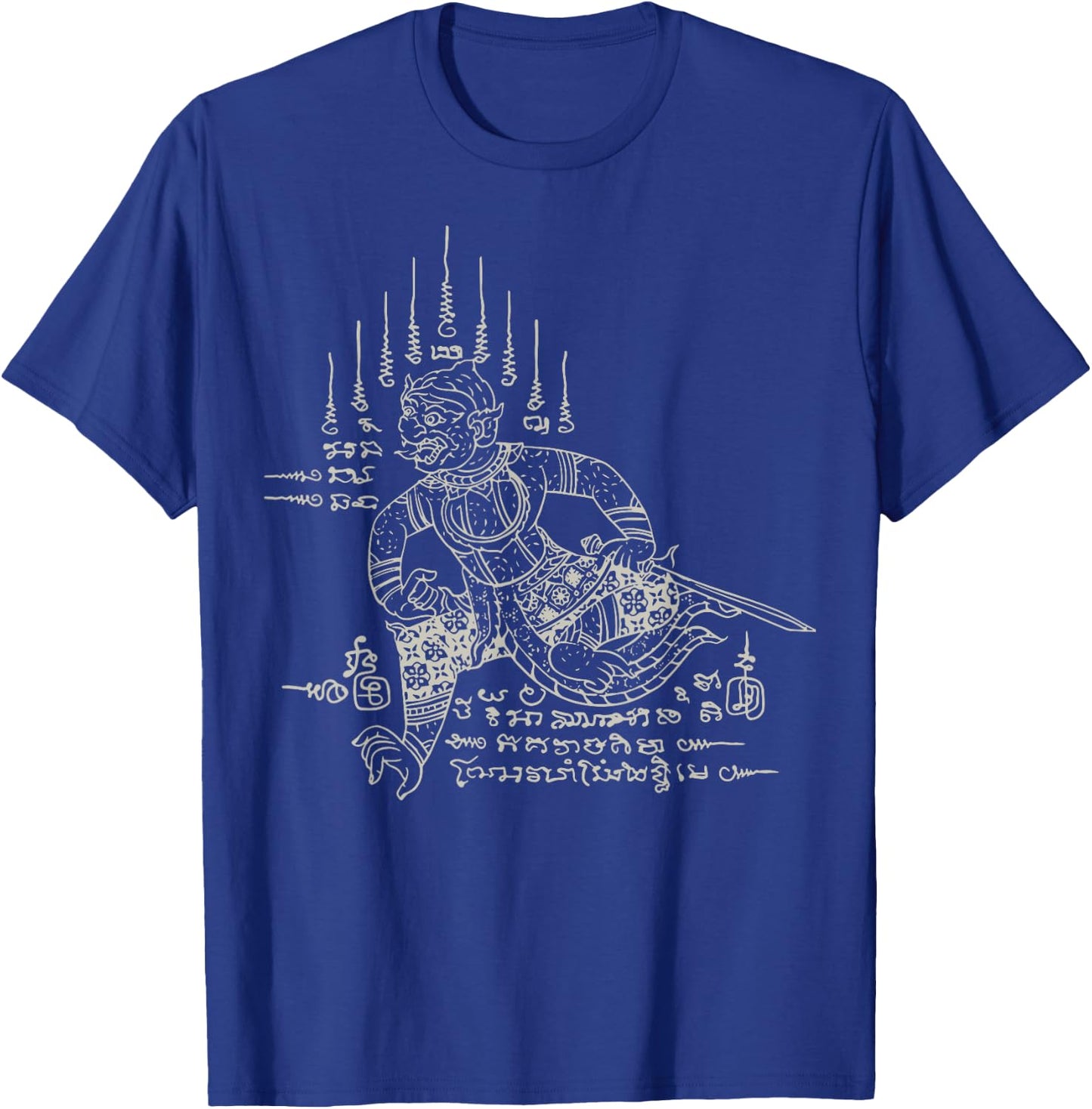 Sak Yant Thai Tattoo Hanuman Mythical Yantra Thailand Gift T-Shirt - T-Shirt | Royal