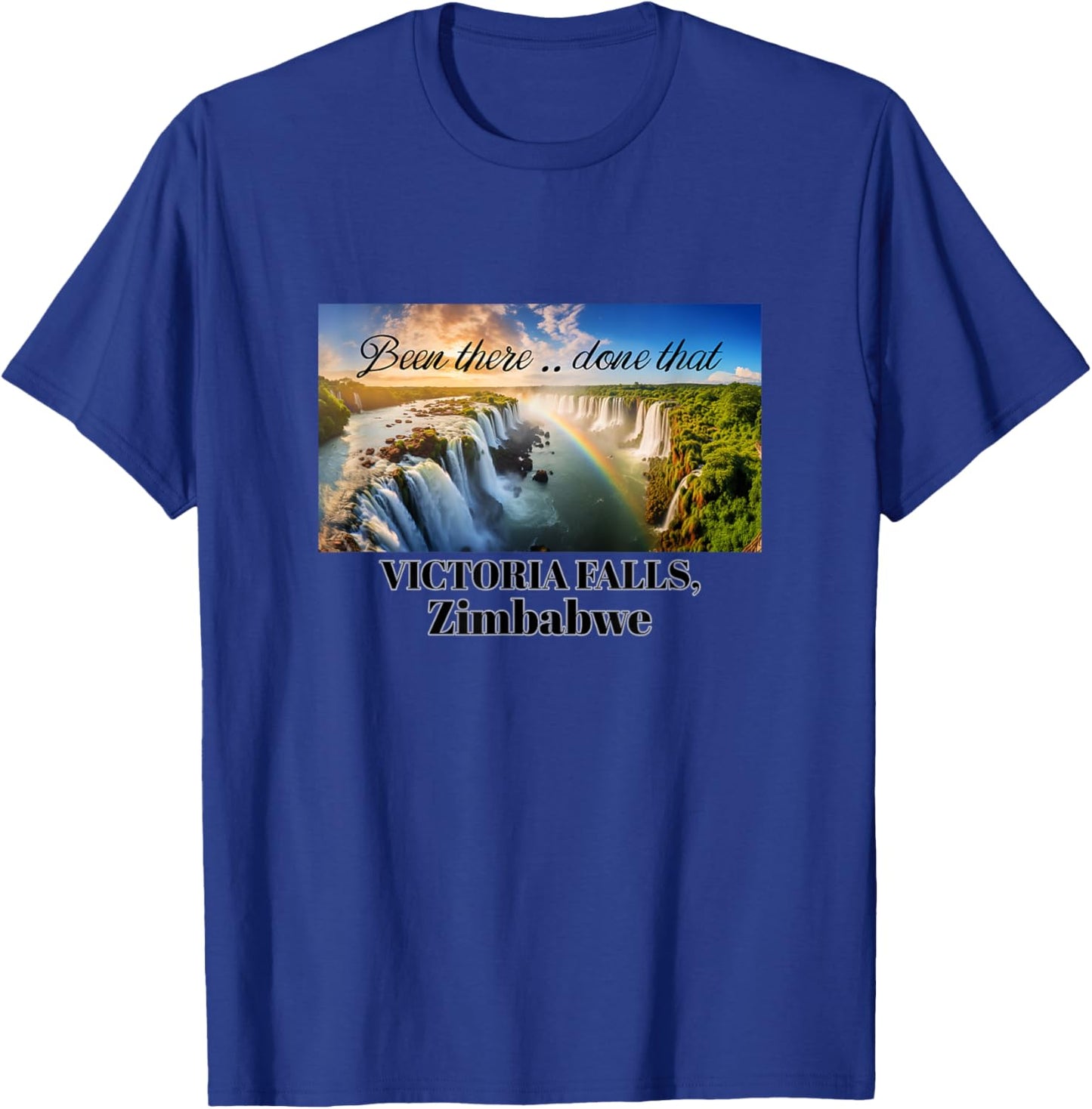 Victoria Falls - Zimbabwe Travel Lover Design T-Shirt - T-Shirt | Royal