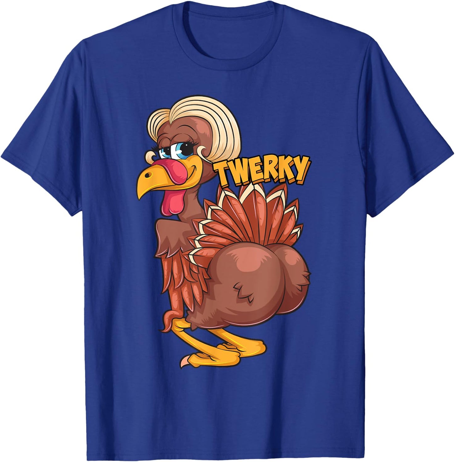 Funny Twerky Dance Cute Love Twerk Dancing Thanksgiving Gift T-Shirt - T-Shirt | Royal