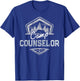 Vintage CAMP COUNSELOR 2021 Campground Crew Teacher Team T-Shirt - T-Shirt | Royal