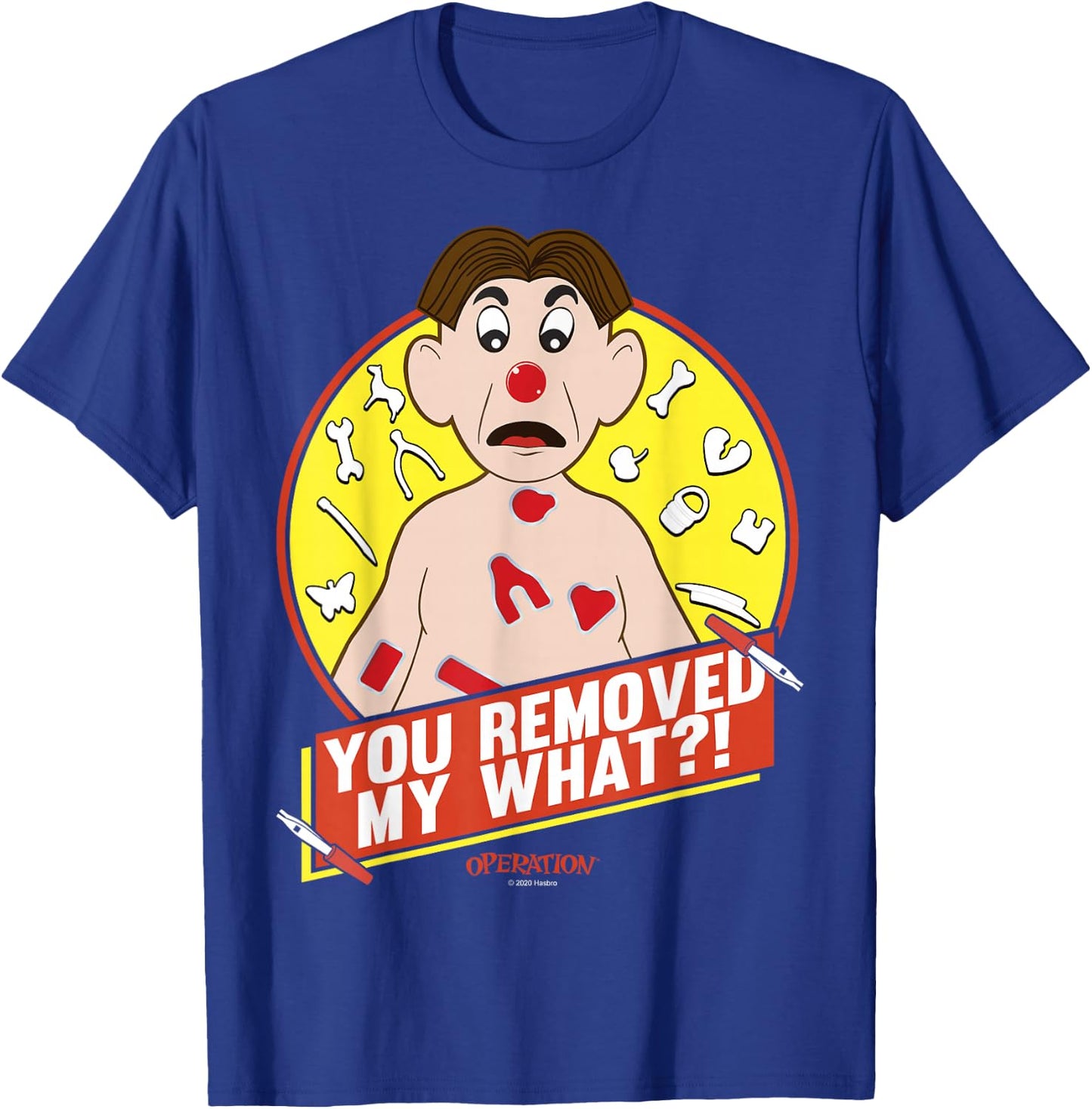 Operation Cavity Sam You Removed My What?! logo T-Shirt - T-Shirt | Royal