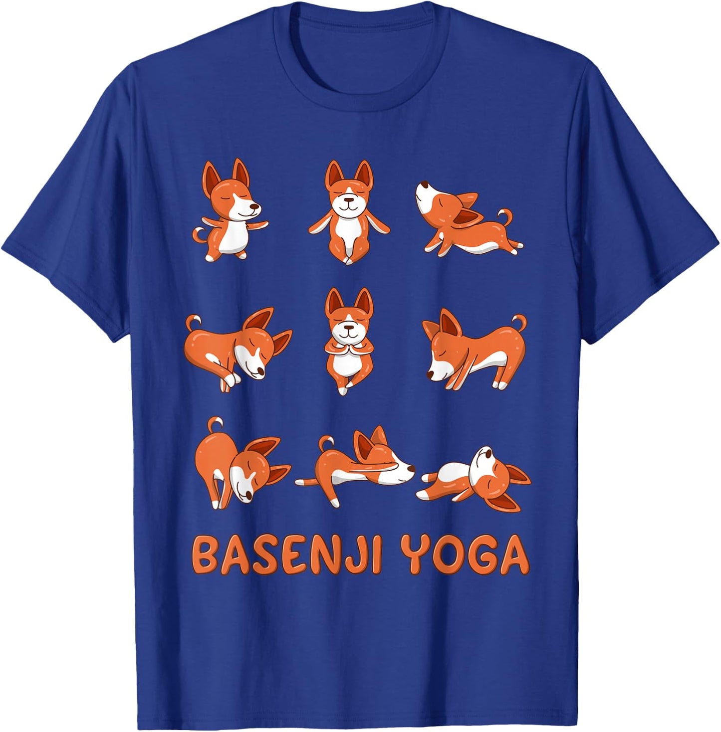 Basenji Yoga shirt Basenji Yoga Pose Meditation T-Shirt - T-Shirt | Royal