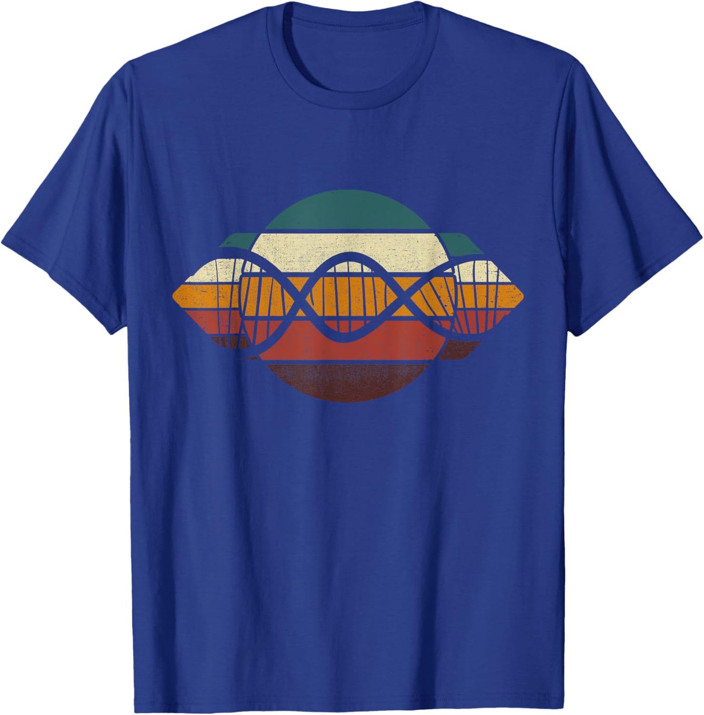 Biochemist Vintage Biochemistry Microbiologist Retro DNA T-Shirt - T-Shirt | Royal