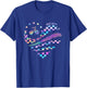 BMX MOM HEART RainBow T-Shirt - T-Shirt | Royal