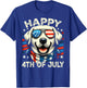 4th of July Patriotic American Labrador Retriever Veterans T-Shirt - T-Shirt | Royal